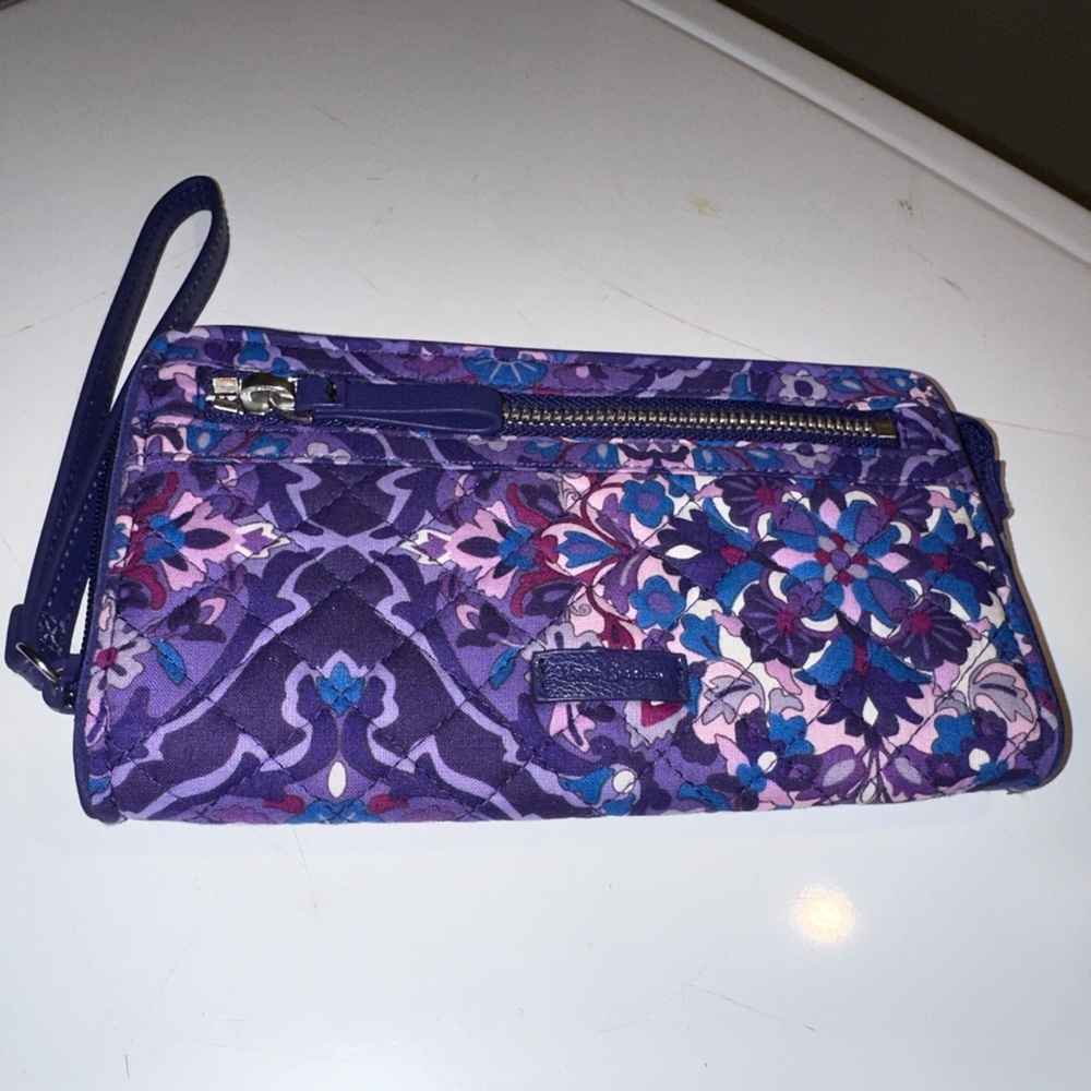 Vera Bradley Purple Floral Wristlet